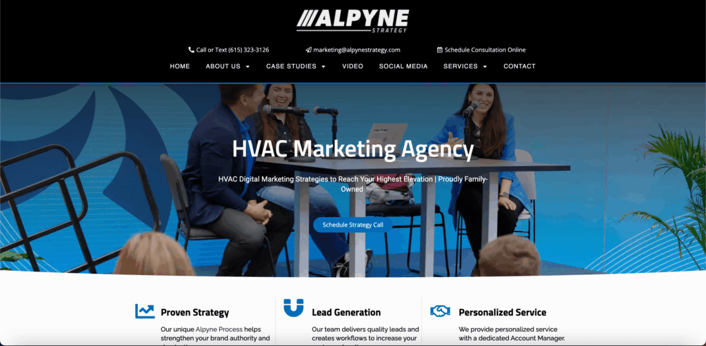 HVAC marketing agency Alpyne 